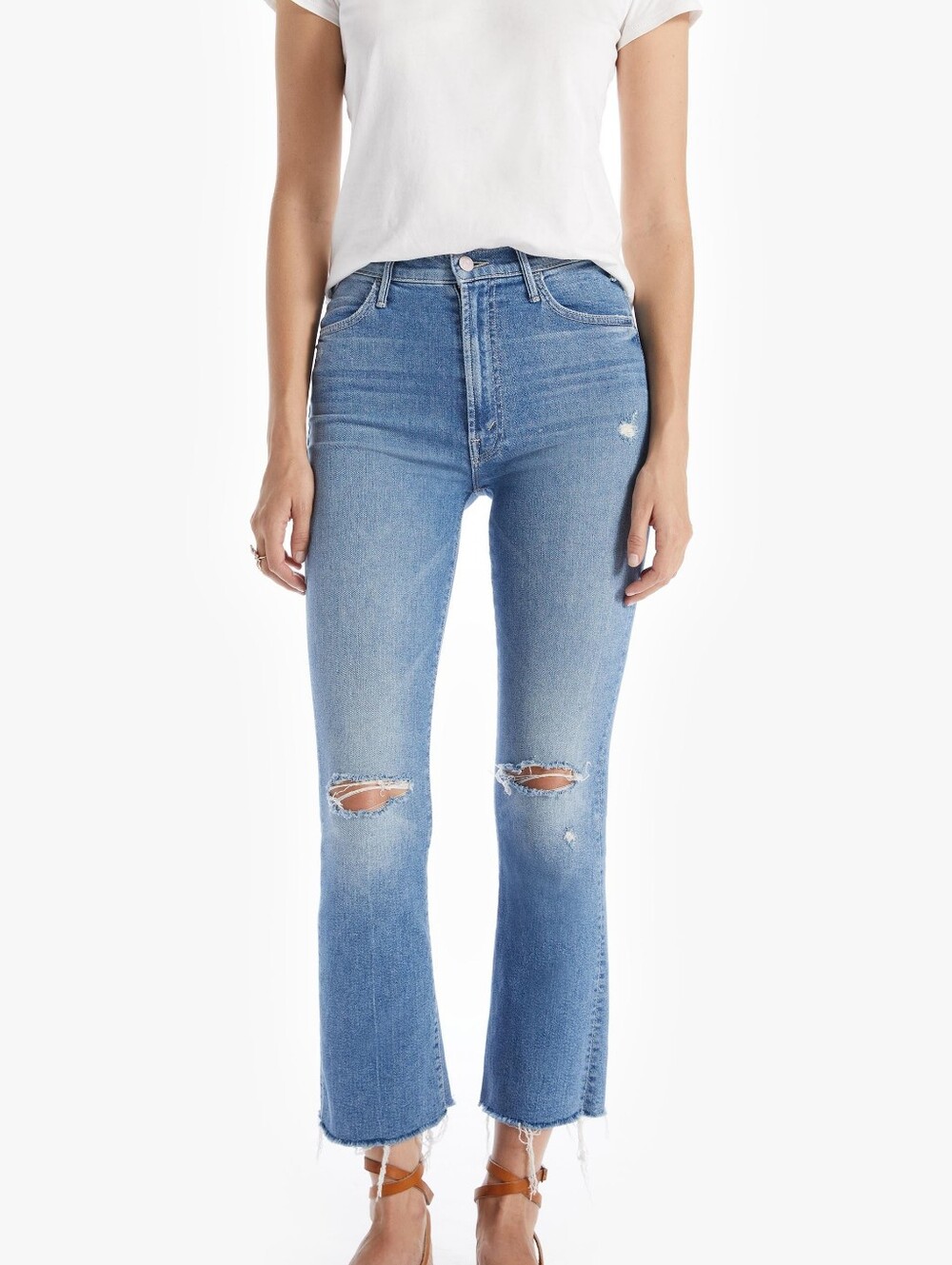Excellent Condition!! MOTHER The Hustler Ankle Fray Jeans in Understudy SZ 28